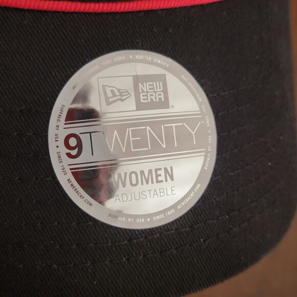 New Era Black Red Cincinnati Reds Womens 9TWENTY Hat Cap one size fits most New - Picture 7 of 10